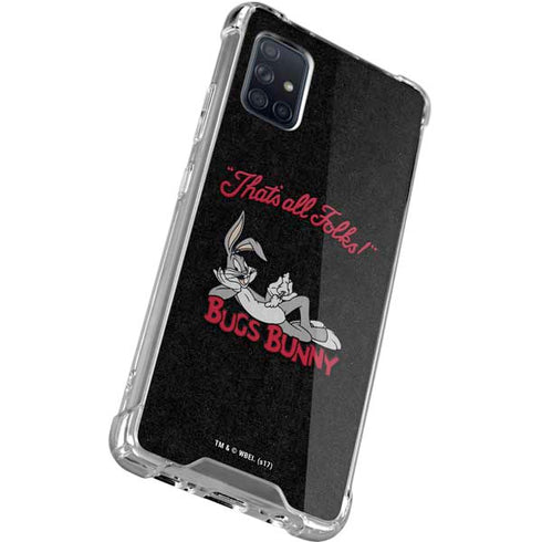Looney Tunes Bugs Bunny Thats All Folks Galaxy A71 5G Clear Case