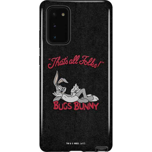 Looney Tunes Bugs Bunny Thats All Folks Galaxy Note20 5G Pro Case