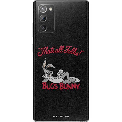 Looney Tunes Bugs Bunny Thats All Folks Galaxy Note20 5G Skin
