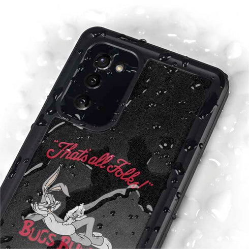 Looney Tunes Bugs Bunny Thats All Folks Galaxy Note20 5G Waterproof Case