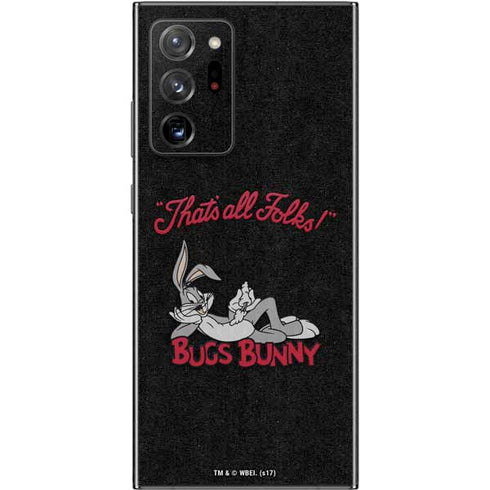 Looney Tunes Bugs Bunny Thats All Folks Galaxy Note20 Ultra 5G Skin