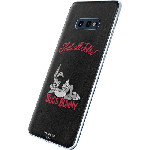 Looney Tunes Bugs Bunny Thats All Folks Galaxy S10e Skin