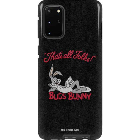 Looney Tunes Bugs Bunny Thats All Folks Galaxy S20 Plus Pro Case