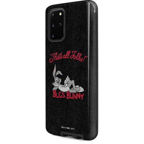 Looney Tunes Bugs Bunny Thats All Folks Galaxy S20 Plus Pro Case