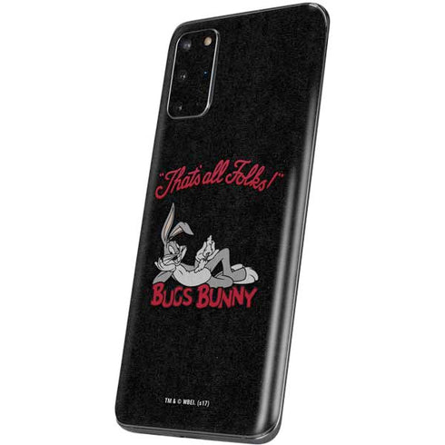 Looney Tunes Bugs Bunny Thats All Folks Galaxy S20 Plus Skin
