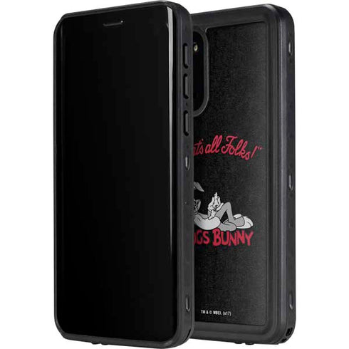 Looney Tunes Bugs Bunny Thats All Folks Galaxy S20 Plus Waterproof Case