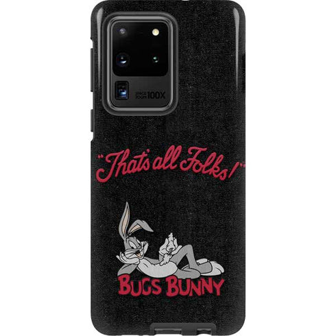 Looney Tunes Bugs Bunny Thats All Folks Galaxy S20 Ultra 5G Pro Case