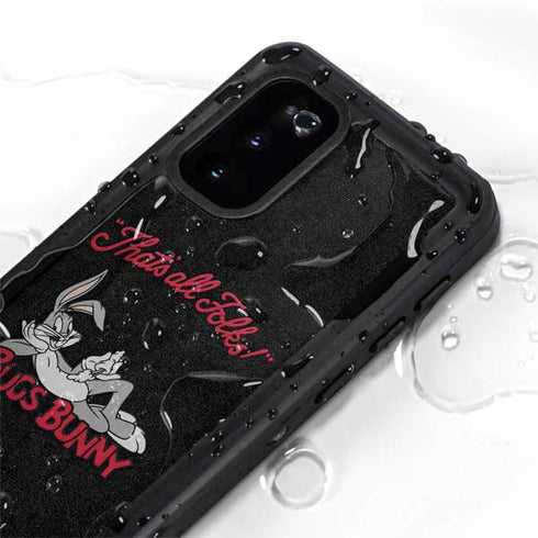 Looney Tunes Bugs Bunny Thats All Folks Galaxy S20 Waterproof Case