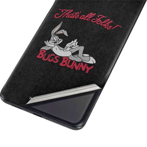 Looney Tunes Bugs Bunny Thats All Folks Galaxy S21 5G Skin
