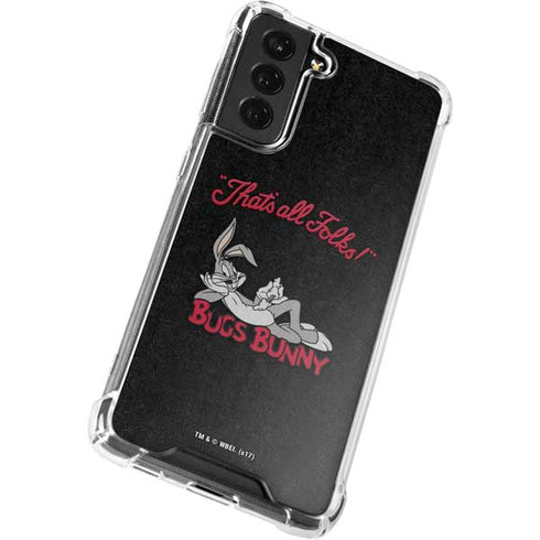 Looney Tunes Bugs Bunny Thats All Folks Galaxy S21 FE Clear Case