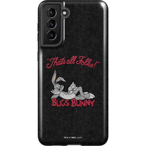 Looney Tunes Bugs Bunny Thats All Folks Galaxy S21 FE Pro Case