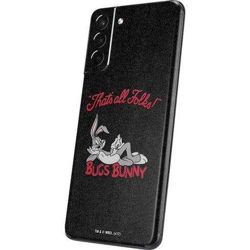Looney Tunes Bugs Bunny Thats All Folks Galaxy S21 Plus 5G Skin