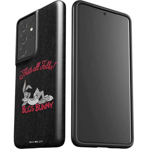 Looney Tunes Bugs Bunny Thats All Folks Galaxy S21 Ultra 5G Pro Case