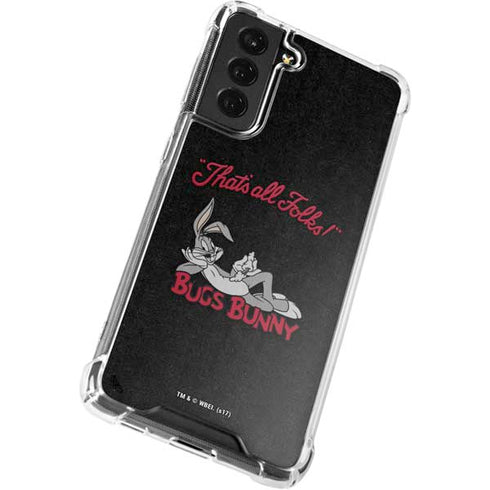 Looney Tunes Bugs Bunny Thats All Folks Galaxy S22 Plus Clear Case