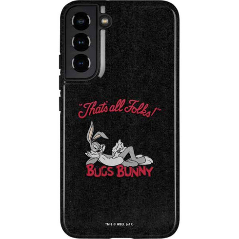 Looney Tunes Bugs Bunny Thats All Folks Galaxy S22 Plus Pro Case
