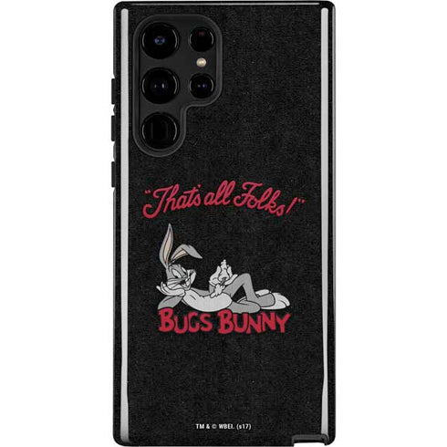 Looney Tunes Bugs Bunny Thats All Folks Galaxy S22 Ultra Pro Case