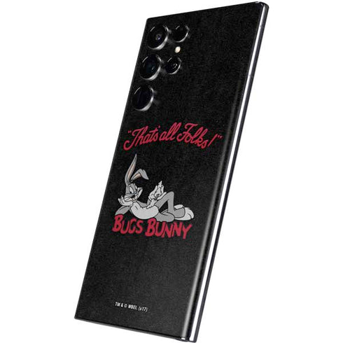 Looney Tunes Bugs Bunny Thats All Folks Galaxy S22 Ultra Skin