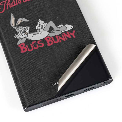 Looney Tunes Bugs Bunny Thats All Folks Galaxy S22 Ultra Skin