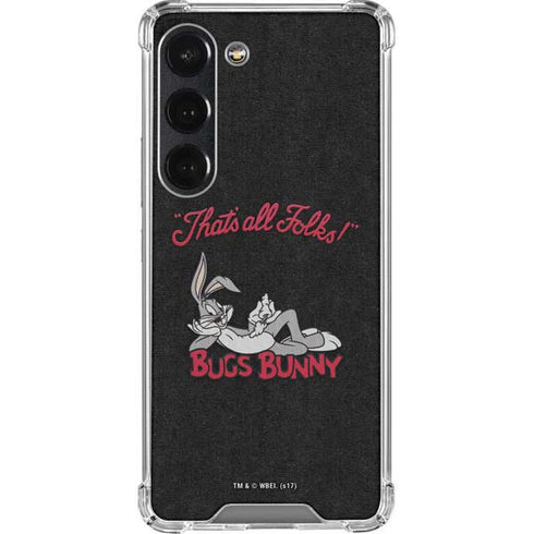 Looney Tunes Bugs Bunny Thats All Folks Galaxy S23 Clear Case