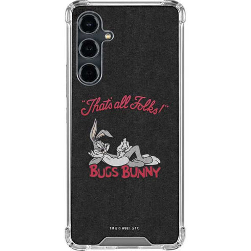 Looney Tunes Bugs Bunny Thats All Folks Galaxy S23 FE Clear Case