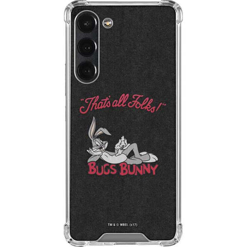 Looney Tunes Bugs Bunny Thats All Folks Galaxy S23 Plus Clear Case