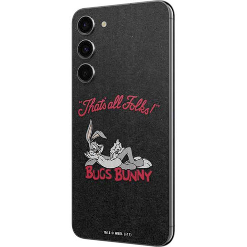 Looney Tunes Bugs Bunny Thats All Folks Galaxy S23 Plus Skin