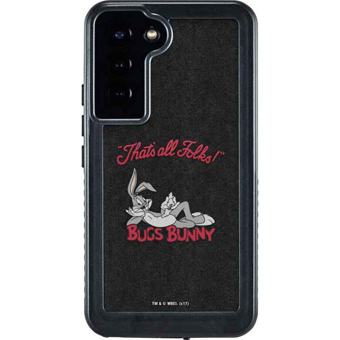 Looney Tunes Bugs Bunny Thats All Folks Galaxy S23 Plus Waterproof Case