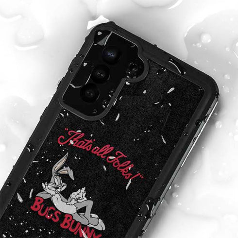 Looney Tunes Bugs Bunny Thats All Folks Galaxy S23 Plus Waterproof Case