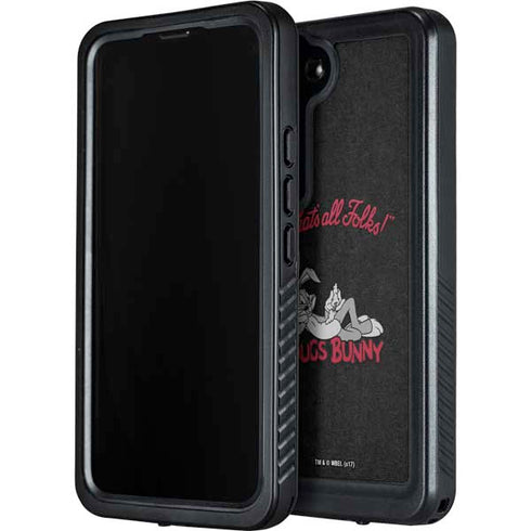 Looney Tunes Bugs Bunny Thats All Folks Galaxy S23 Waterproof Case