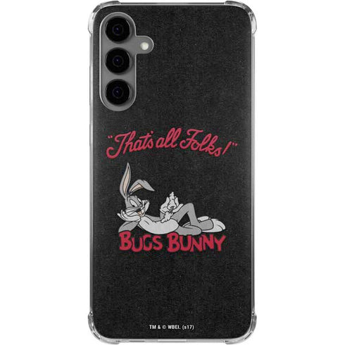 Looney Tunes Bugs Bunny Thats All Folks Galaxy S24 Plus Clear Case