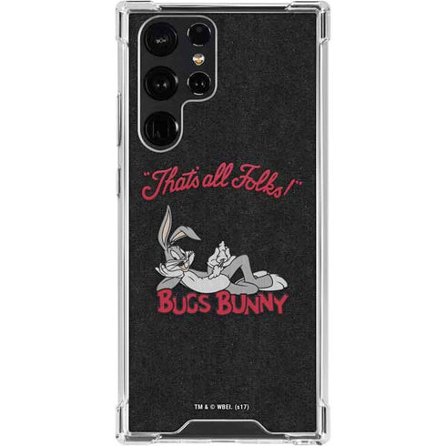 Looney Tunes Bugs Bunny Thats All Folks Galaxy S24 Ultra Clear Case
