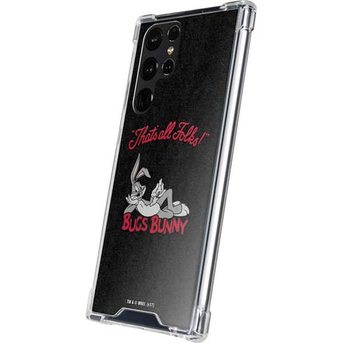 Looney Tunes Bugs Bunny Thats All Folks Galaxy S24 Ultra Clear Case