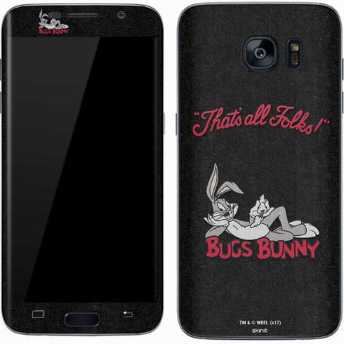 Looney Tunes Bugs Bunny Thats All Folks Galaxy S7 Skin