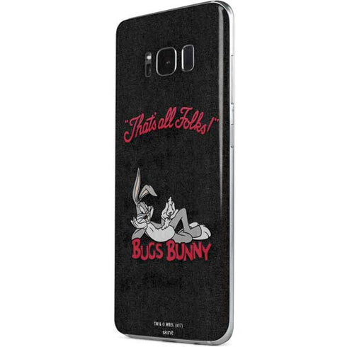 Looney Tunes Bugs Bunny Thats All Folks Galaxy S8 Skin