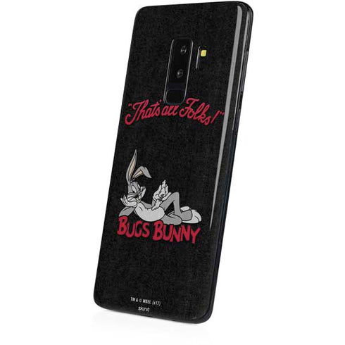 Looney Tunes Bugs Bunny Thats All Folks Galaxy S9 Plus Skin