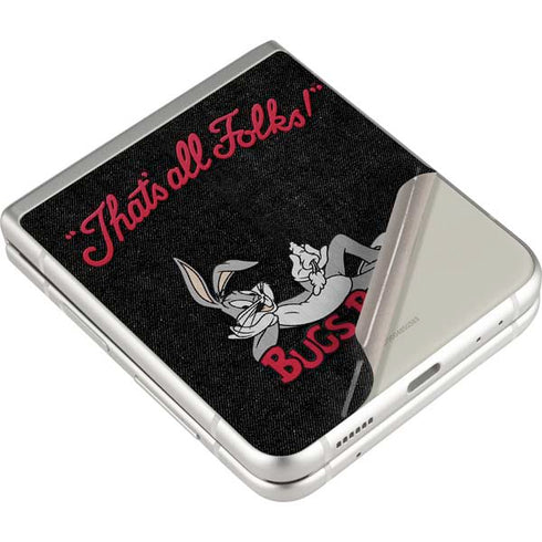 Looney Tunes Bugs Bunny Thats All Folks Galaxy Z Flip3 5G Skin