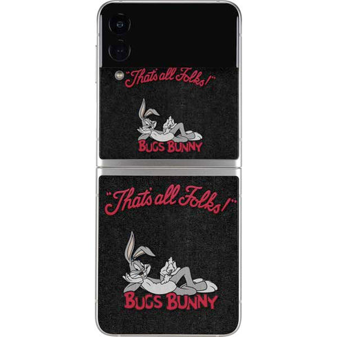 Looney Tunes Bugs Bunny Thats All Folks Galaxy Z Flip4 5G Skin