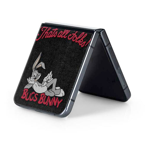 Looney Tunes Bugs Bunny Thats All Folks Galaxy Z Flip5 5G Skin