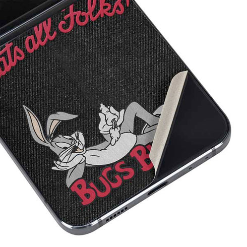 Looney Tunes Bugs Bunny Thats All Folks Galaxy Z Flip5 5G Skin