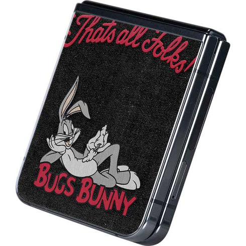 Looney Tunes Bugs Bunny Thats All Folks Galaxy Z Flip5 5G Skin
