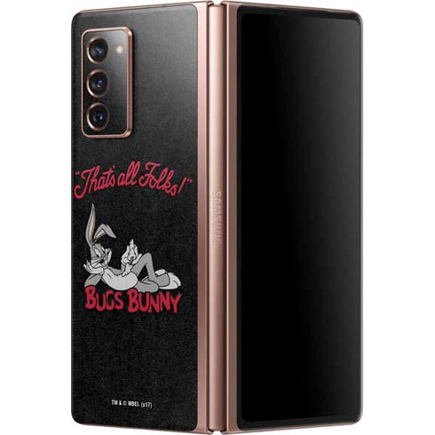Looney Tunes Bugs Bunny Thats All Folks Galaxy Z Fold2 5G Skin