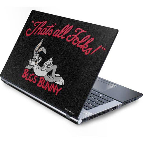 Looney Tunes Bugs Bunny Thats All Folks Generic Laptop Skin