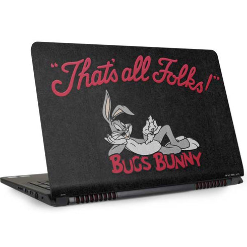 Looney Tunes Bugs Bunny Thats All Folks Dell Inspiron Skin