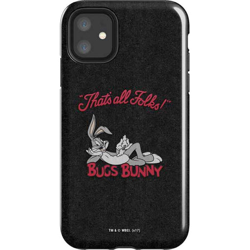 Looney Tunes Bugs Bunny Thats All Folks iPhone 11 Impact Case