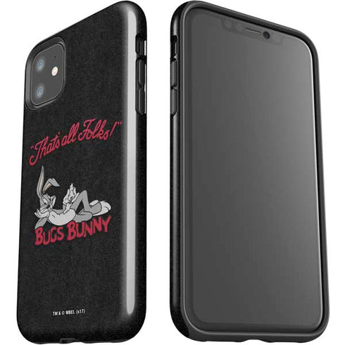 Looney Tunes Bugs Bunny Thats All Folks iPhone 11 Impact Case