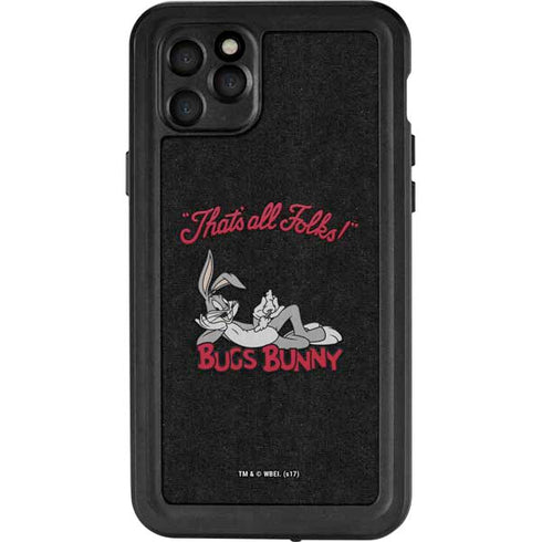 Looney Tunes Bugs Bunny Thats All Folks iPhone 11 Pro Max Waterproof Case