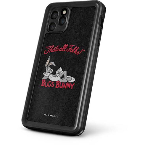 Looney Tunes Bugs Bunny Thats All Folks iPhone 11 Pro Max Waterproof Case