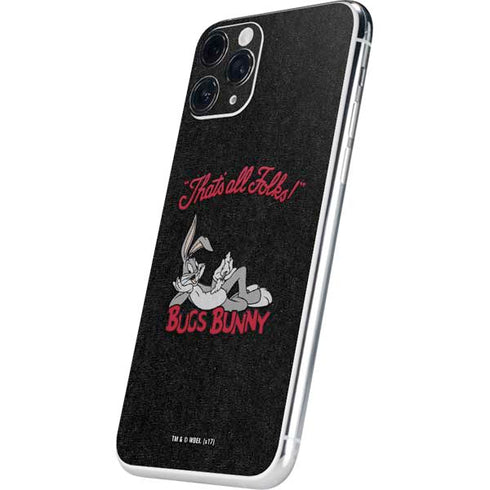 Looney Tunes Bugs Bunny Thats All Folks iPhone 11 Pro Skin