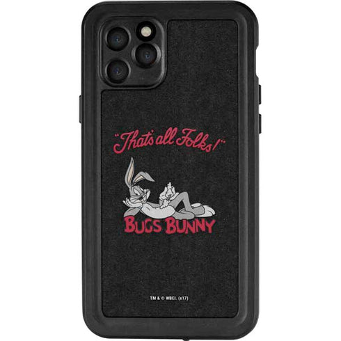 Looney Tunes Bugs Bunny Thats All Folks iPhone 11 Pro Waterproof Case