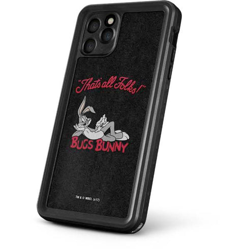 Looney Tunes Bugs Bunny Thats All Folks iPhone 11 Pro Waterproof Case